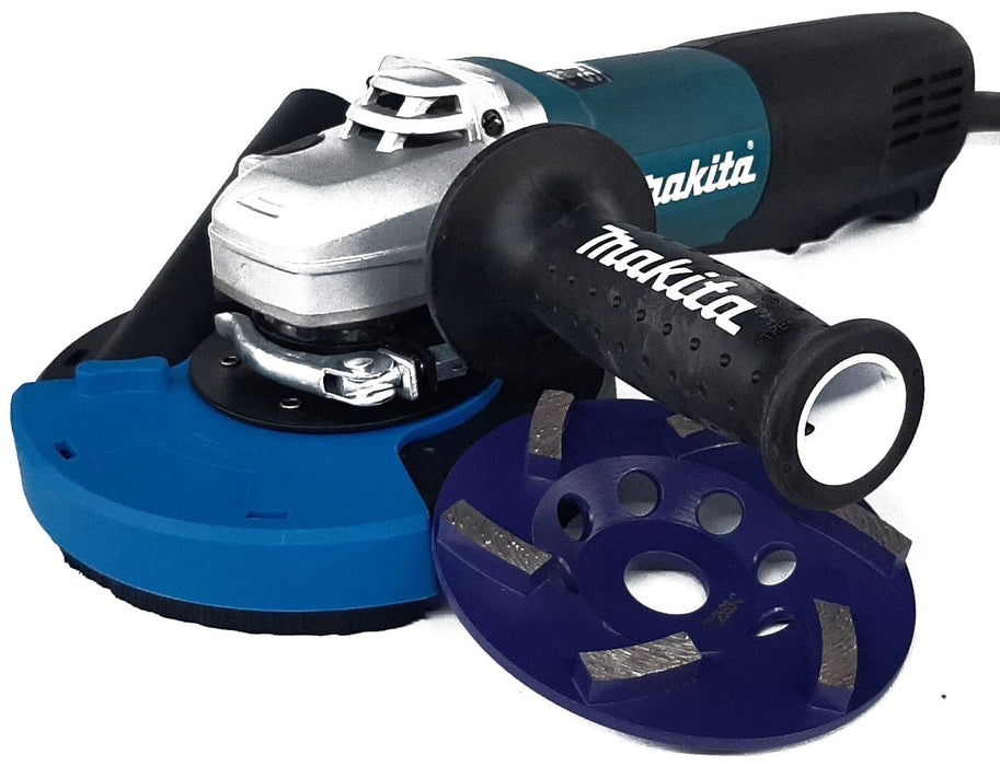 Makita 9565PC 5" (125mm) 1400W Single Speed Angle Grinder with Paddle Switch packages - Artizan Diamond