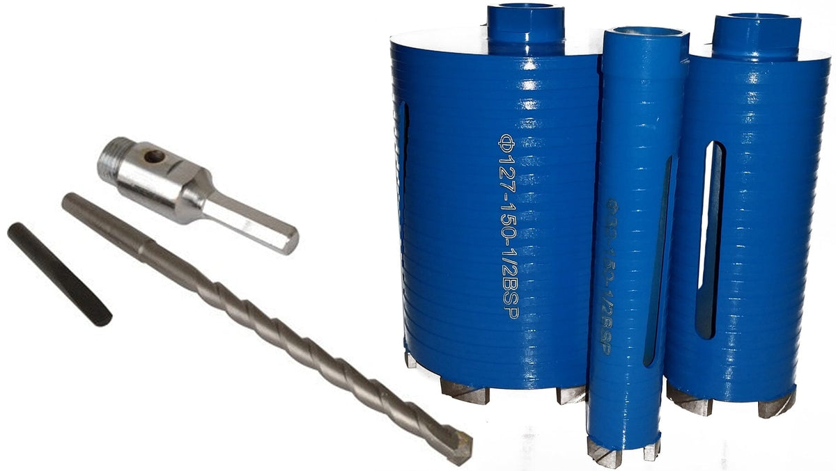 Dry core shop drilling concrete