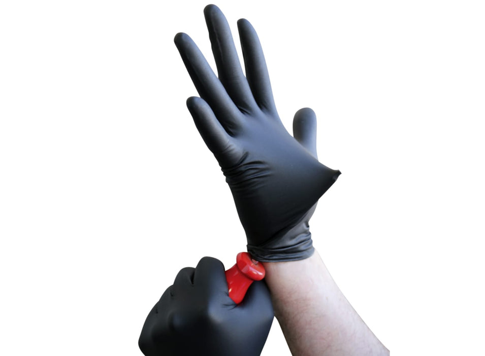 Disposable Gloves - Esko Black Heavy Duty - Artizan Diamond