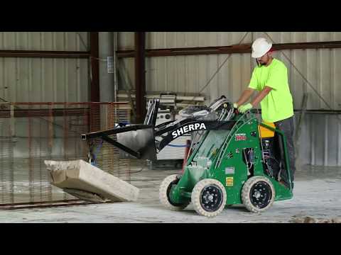 Video of mini skid steer loader