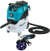 Makita 9565PC 5" (125mm) 1400W Single Speed Angle Grinder with Paddle Switch, Makita 5" (125mm) Shroud, 5" (125mm) Grinding Cup & Makita VC4210MX2 Vacuum Cleaner Package - Artizan Diamond