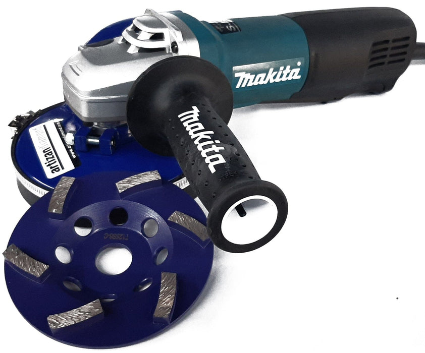 Makita 9565PC 5" (125mm) 1400W Single Speed Angle Grinder with Paddle Switch packages - Artizan Diamond