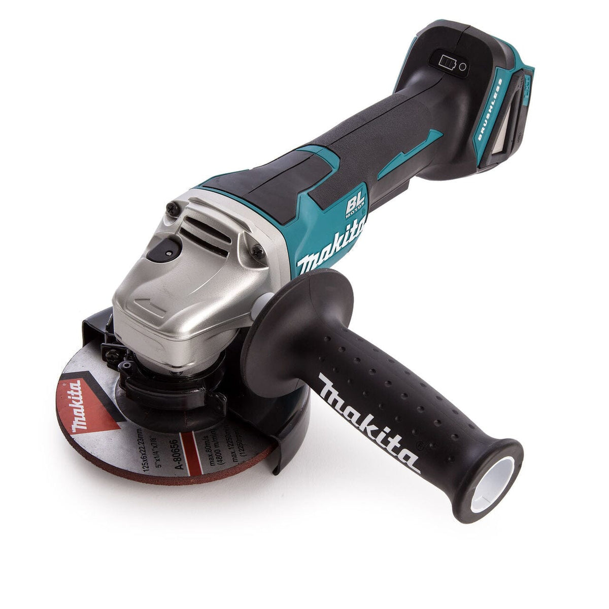 Mini-Amoladora MAKITA DGA508RTJ (2 x 5,0 Ah + DC18RC + MAKPAC 3)